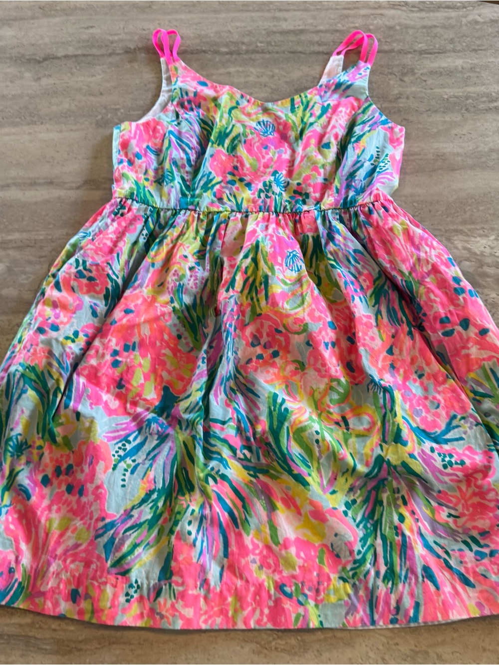 Lilly Pulitzer Sea Fan Pants Rue Girls Dress - Size 12 - NWOT
